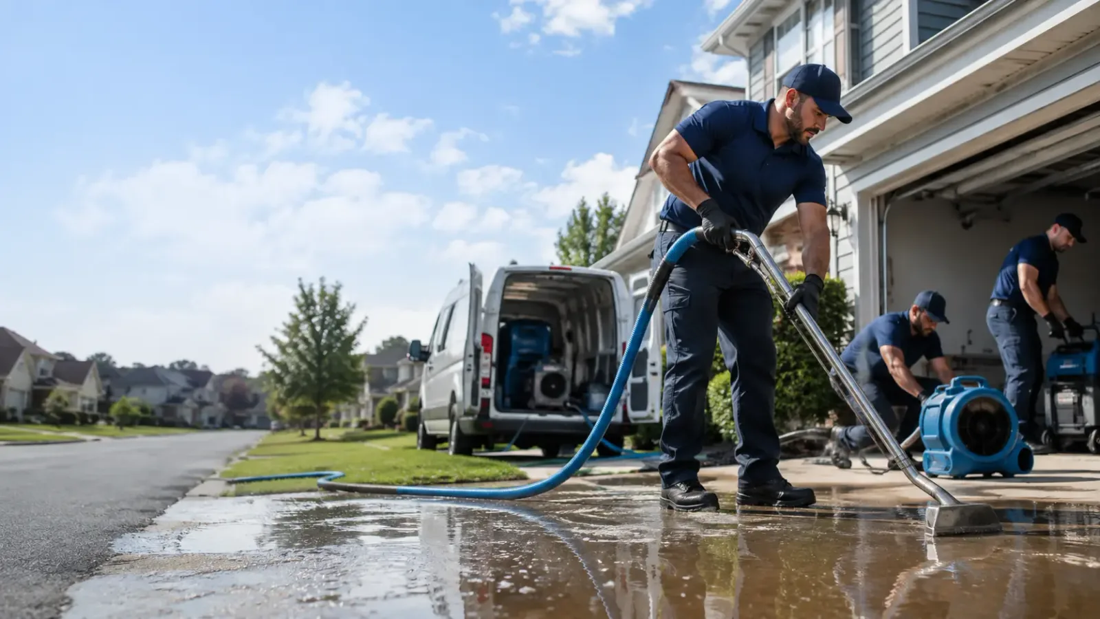 Flood Damage Restoration in Wood, PA